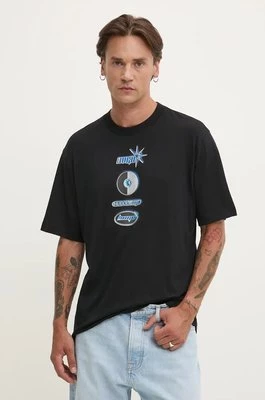 Hugo Blue t-shirt bawełniany męski kolor czarny z nadrukiem 50523849