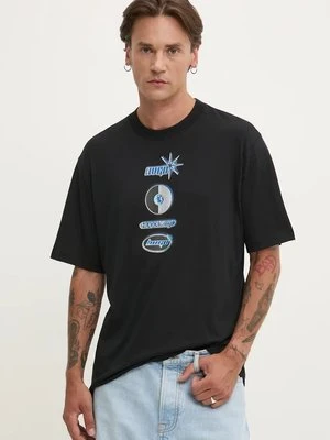 HUGO Blue t-shirt bawełniany męski kolor czarny z nadrukiem 50523849