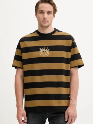 Hugo Blue t-shirt bawełniany męski kolor zielony wzorzysty 50543929