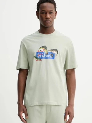 Hugo Blue t-shirt bawełniany Nalotrix