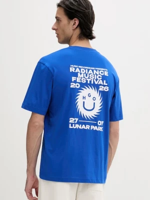 Hugo Blue t-shirt bawełniany Nunarix