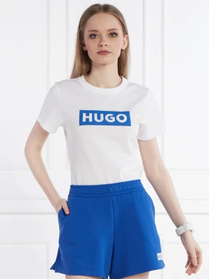 Hugo Blue T-shirt Classic Tee_B | Regular Fit biały