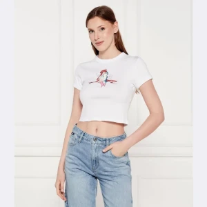 Hugo Blue T-shirt Dalia_B_2 | Cropped Fit