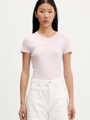 HUGO Blue T-shirt damski bawełniany z elastanem Easy Tee_B
