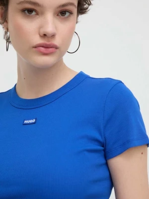 HUGO Blue t-shirt damski kolor niebieski 50510749