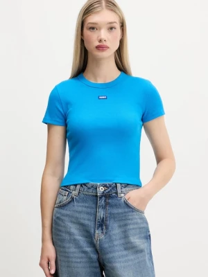 Hugo Blue t-shirt damski kolor turkusowy 50510749