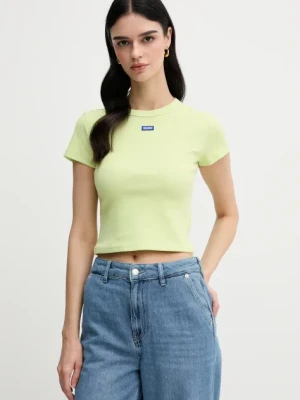 Zdjęcie produktu Hugo Blue t-shirt damski kolor zielony 50510749