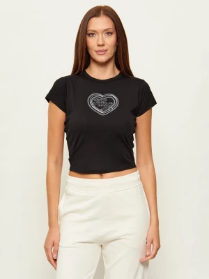Hugo Blue T-shirt Dichroma_B | Cropped Fit czarny