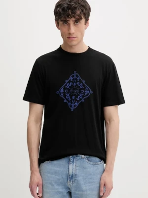 HUGO Blue T-shirt męski bawełniany Nerberri