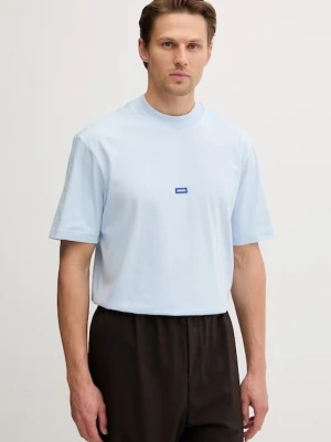 HUGO Blue T-shirt męski bawełniany Nieros