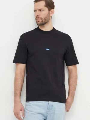 HUGO Blue T-shirt męski bawełniany Nieros