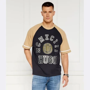 Hugo Blue T-shirt Nacamos | Relaxed fit