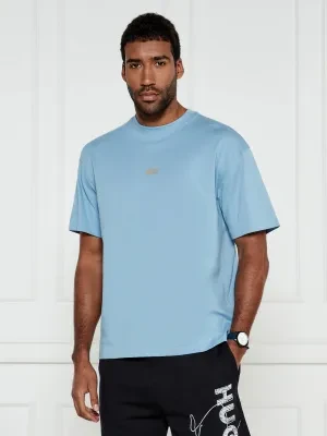 Hugo Blue T-shirt Nalono | Relaxed fit