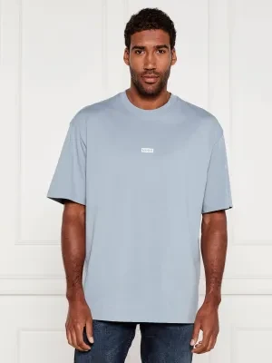 Hugo Blue T-shirt Nalono | Relaxed fit