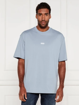 Hugo Blue T-shirt Nalono | Relaxed fit