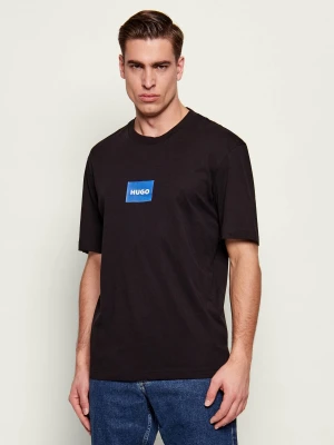 Hugo Blue T-shirt Nayonix | Regular Fit czarny