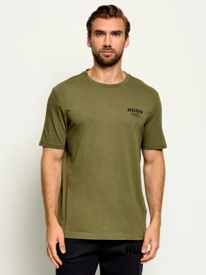 Hugo Blue T-shirt Nesptee | Regular Fit oliwkowy