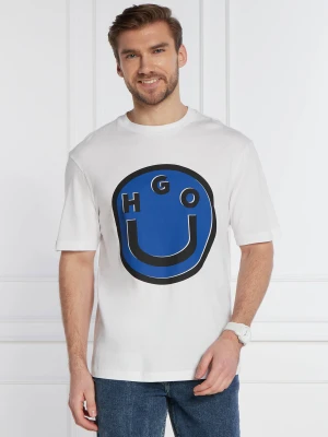 Hugo Blue T-shirt Nimper | Regular Fit biały