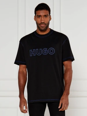Hugo Blue T-shirt Nitlogo | Relaxed fit