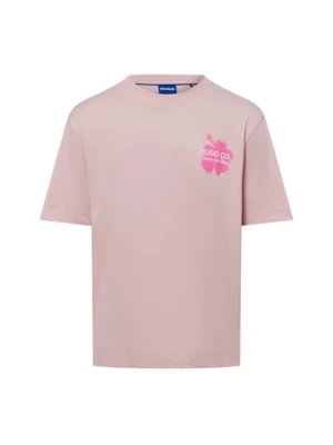HUGO BLUE T-shirt Nodiwop Mężczyźni Bawełna różowy|wyrazisty róż nadruk,