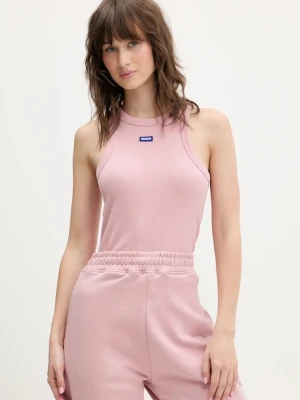 Hugo Blue top Easy Tank_B damski kolor różowy 50508857