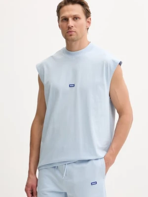 HUGO Blue top męski bawełniany Navertz