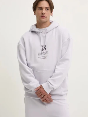 HUGO bluza fioletowy