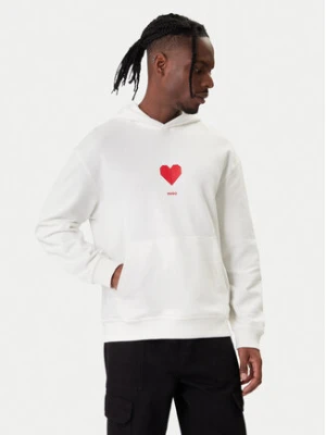 HUGO Bluza Dalentinos 50554025 Biały Relaxed Fit