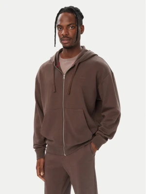 HUGO Bluza Dapozip 50548651 Brązowy ciemny Relaxed Fit