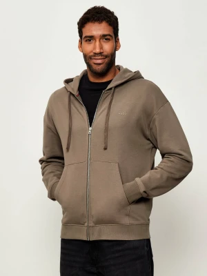 HUGO Bluza Dapozip | Relaxed fit beżowy