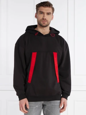 HUGO Bluza Dechnico | Oversize fit czarny