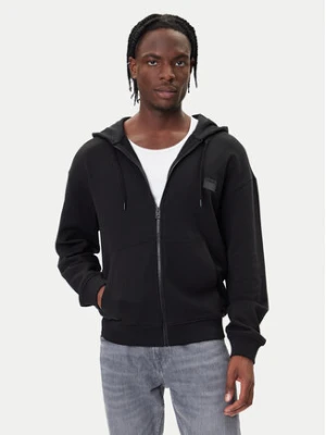 HUGO Bluza Delastomer 50546874 Czarny Relaxed Fit