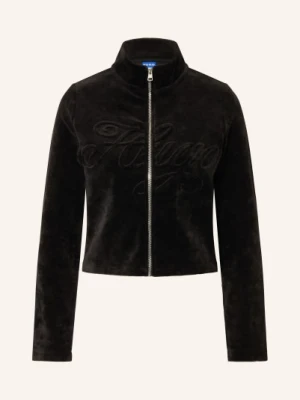 Hugo Bluza Dessie Z Aksamitu schwarz