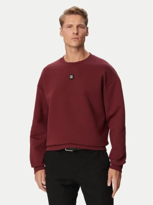 HUGO Bluza Dettil 50533689 Bordowy Relaxed Fit