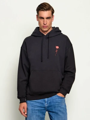 HUGO Bluza Diflowhood | Relaxed fit czarny