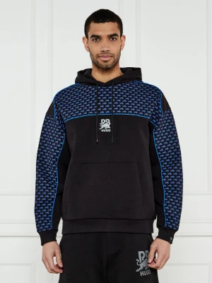 HUGO Bluza Dilverston_RB | HUGO x Racing Bulls | Oversize fit czarny