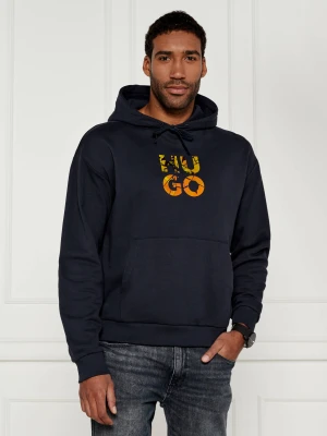 HUGO Bluza Diridood | Relaxed fit granatowy