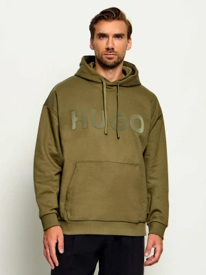 HUGO Bluza Ditchle | Oversize fit zielony