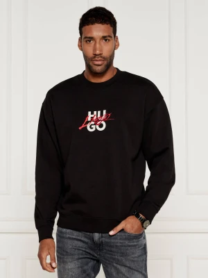HUGO Bluza Dlogonty | Relaxed fit czarny