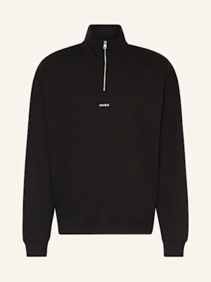 Hugo Bluza Dresowa Typu Troyer Durty schwarz