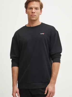 HUGO bluza lounge kolor czarny z nadrukiem 50532027