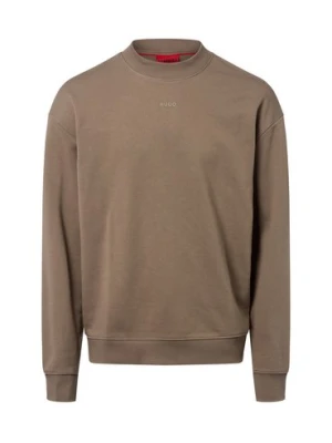 HUGO Bluza męska - Dapocrew Mężczyźni Materiał dresowy szary|brązowy jednolity,