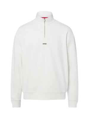 HUGO Bluza męska - Durty244 Mężczyźni Bawełna biały jednolity,