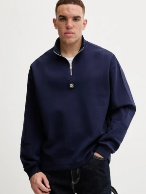 HUGO bluza męska kolor granatowy gładka 50546402