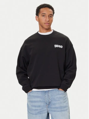HUGO Bluza Nyrocrew 50549778 Czarny Loose Fit