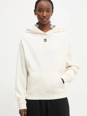 HUGO bluza z kapturem damska bawełniana Delfinia