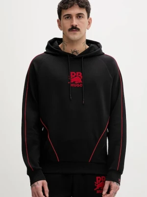 HUGO bluza z kapturem męska bawełniana z elastanem Dofrentis_RB