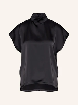 Hugo Bluzka Bez Rękawów Caneli-1 Z Satyny schwarz