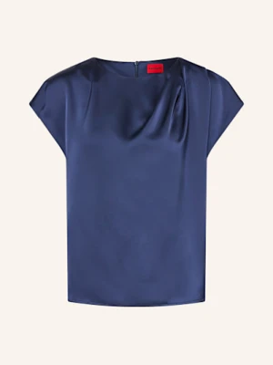 Hugo Bluzka Bez Rękawów Cimya Z Satyny blau