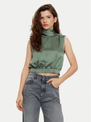 HUGO Bluzka Canile-1 50530475 Zielony Regular Fit